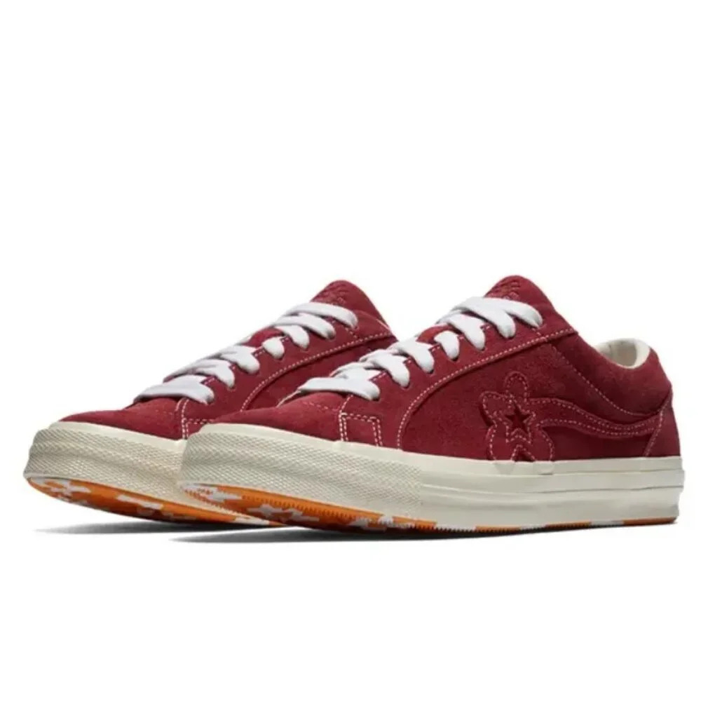 Rare Converse One Star Ox x Golf Le Fleur Sneakers in "Mono Red"